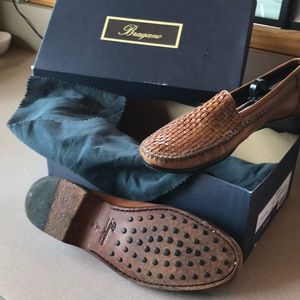 Authentic Bragano Italian leather loafers